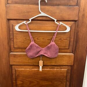 SKIMS Sheer Knit Bralette Beet size S Women's NWT's $54